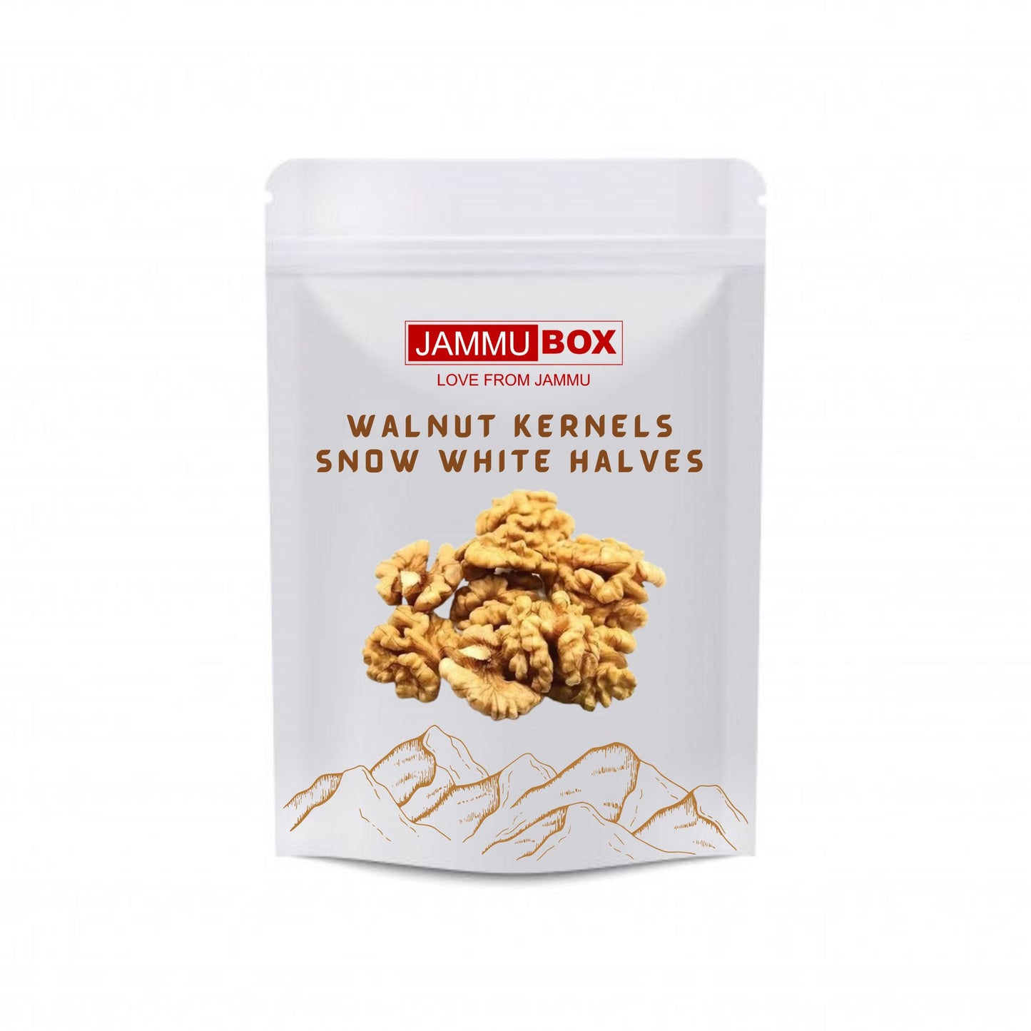 Walnut Kernels Snow White Halves Pack, (250 gm Each)